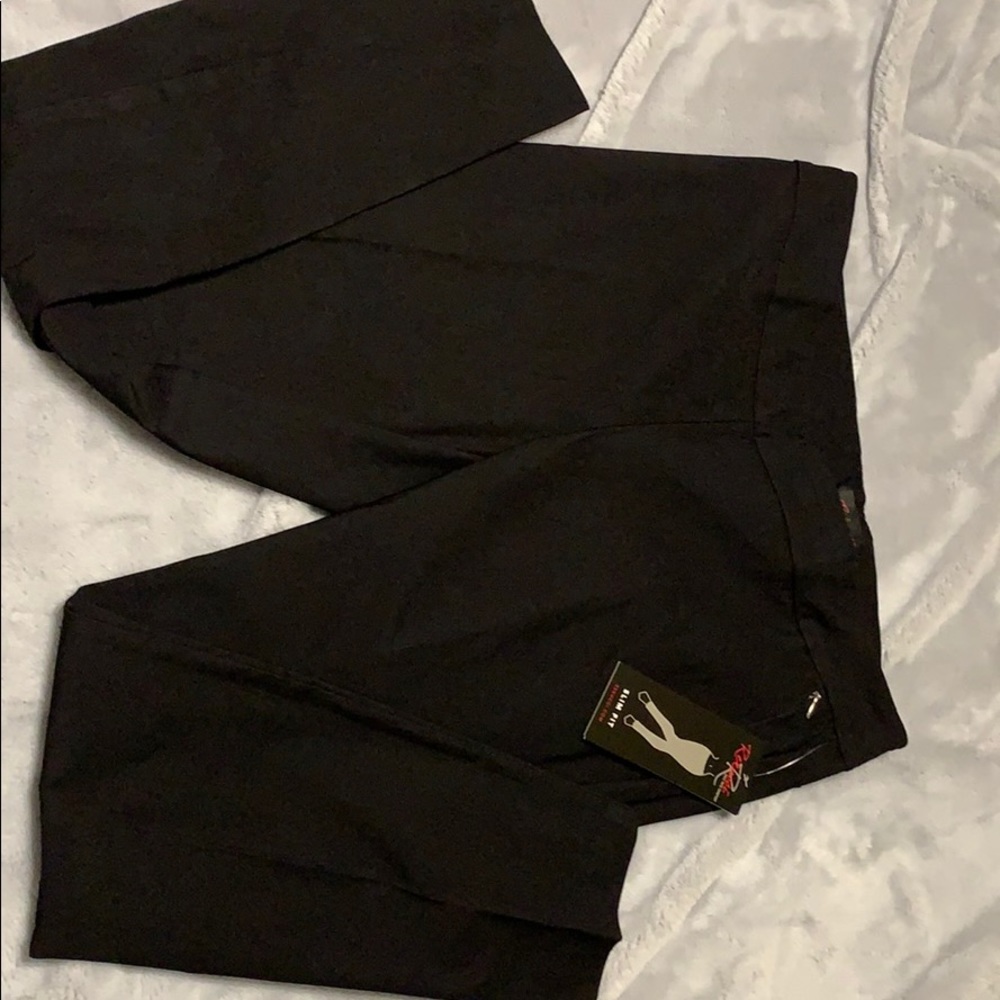Black Slim Fit Rekucci Pants